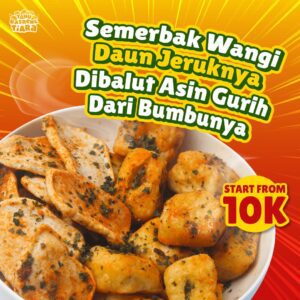 tahu basreng tiara, cemilan 10000an